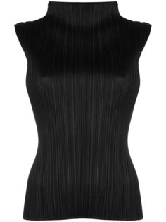 sleeveless pleated top Pleats Please By Issey Miyake