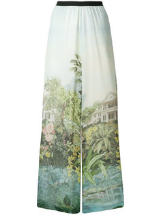 flared printed trousers Antonio Marras
