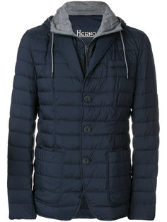 lined puffer jacket Herno