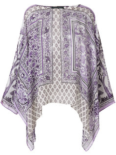 printed draped blouse  Alberta Ferretti