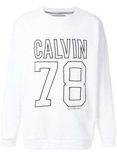 logo embroidered sweatshirt Calvin Klein