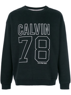logo embroidered sweatshirt Calvin Klein