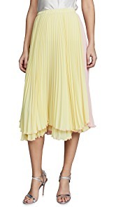 Loyd/Ford Pleated Two Tone Skirt