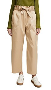 Milly Satin Gathered Kori Pants