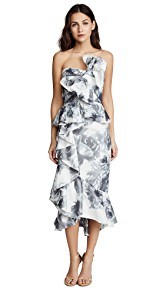 Marchesa Taffeta Cocktail Dress