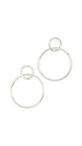 Shashi Double Circle Hoop Earrings