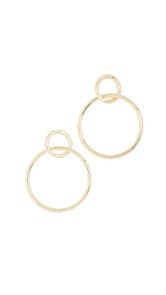 Shashi Double Circle Hoop Earrings