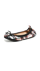 Yosi Samra Sandrine Plaid Flats