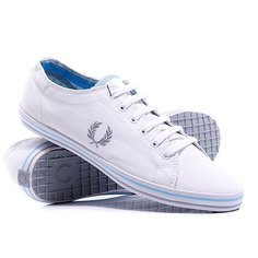 Кеды кроссовки Fred Perry Kingston Twill Tipped White/Drizzle