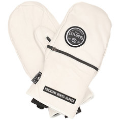 Варежки сноубордические Bonus Gloves Leather White