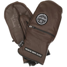 Варежки сноубордические Bonus Gloves Leather Brown