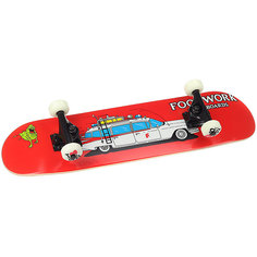 Скейтборд в сборе детский детский Footwork Skatebusters Mini Red 28.25 x 7.125 (17.8 см)