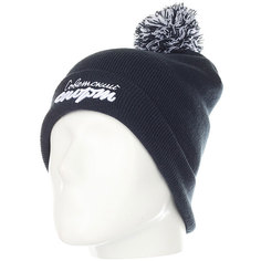 Шапка носок Запорожец Х Советский Спорт Logo Pom Beanies Navy