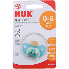 Пустышка латексная для сна NIGHT &amp; DAY р-р 1, NUK в ассортименте