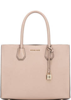 Бежевая сумка с короткими ручками Michael Michael Kors