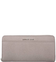 Серый кошелек из сафьяновой кожи Michael Michael Kors