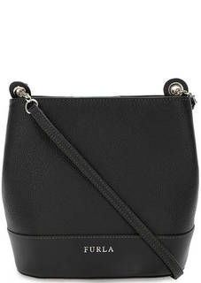 Маленькая кожаная сумка с тонким плечевым ремнем Furla