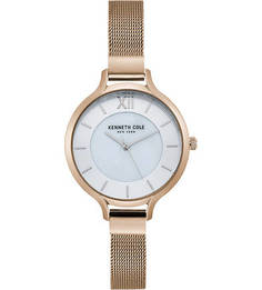 Кварцевые часы с тонким металлическим браслетом Kenneth Cole
