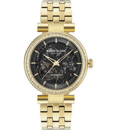 Часы с золотистым металлическим браслетом Kenneth Cole