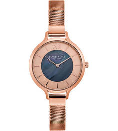 Кварцевые часы с тонким металлическим браслетом Kenneth Cole