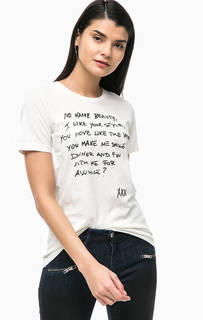 Хлопковая футболка с нашивками Diesel