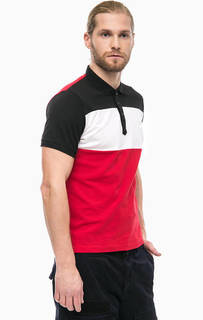 Разноцветная хлопковая футболка поло Diesel