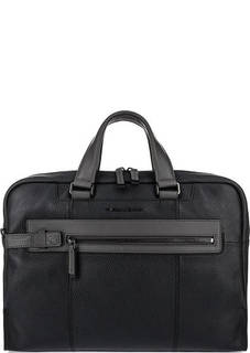 Сумка из зерненой кожи через плечо Piquadro