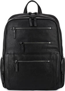 Кожаный рюкзак с двумя отделами и карманами Piquadro