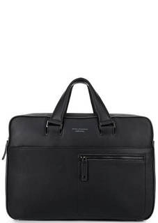 Вместительная кожаная сумка с карманами Piquadro