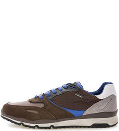 Кроссовки с текстильными вставками Geox