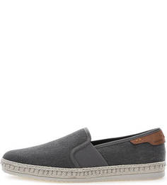 Серые текстильные слипоны Geox