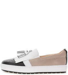 Разноцветные слипоны с перфорацией Geox