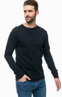 Плотная хлопковая футболка с длинными рукавами Scotch&Soda