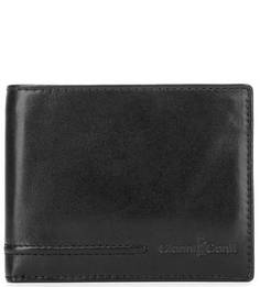 Черное кожаное портмоне Gianni Conti