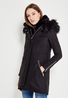River island black new hotsell paulie parka