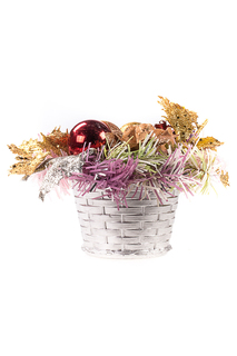 Новогодний букет в корзинке Vittorio Richi