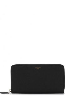 Кожаное портмоне на молнии с отделениями для кредитных карт и монет Givenchy