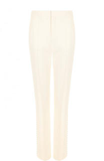 Однотонные брюки со стрелками и лампасами Chloé