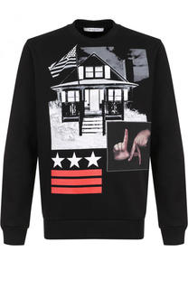 Хлопковый свитшот с принтом Givenchy