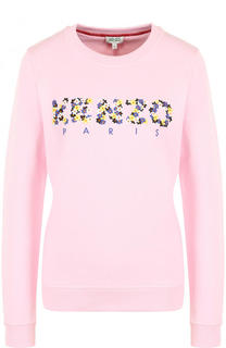 Хлопковый свитшот с логотипом бренда Kenzo