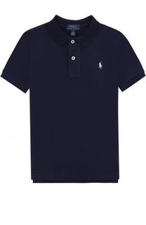 Хлопковое поло с логотипом бренда Polo Ralph Lauren