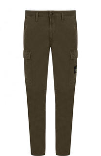 Хлопковые брюки с накладными карманами Stone Island