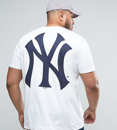 Удлиненная футболка Majestic PLUS New York Yankees - Белый