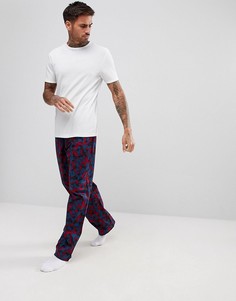Тканые штаны для дома классического кроя Calvin Klein - Синий