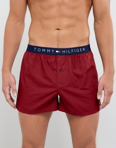 Красные тканые боксеры Tommy Hilfiger - Красный