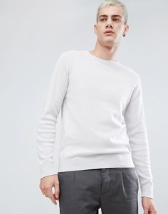 Трикотажный джемпер с круглым вырезом Selected Homme - Бежевый