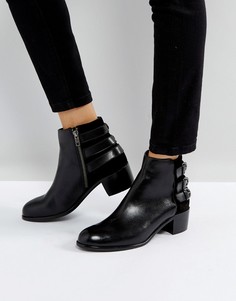 Кожаные ботинки с пряжками H by Hudson - Черный
