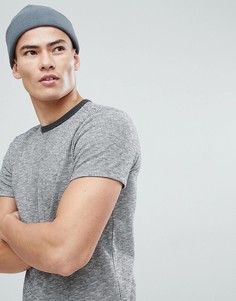 Серая флисовая шапка-бини ASOS - Серый
