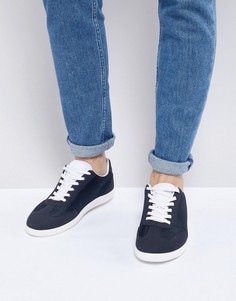 Темно-синие кроссовки в стиле ретро с сетчатыми вставками ASOS - Темно-синий