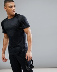 Черная футболка узкого кроя с принтом Nike Training Hypercool 888291-010 - Черный